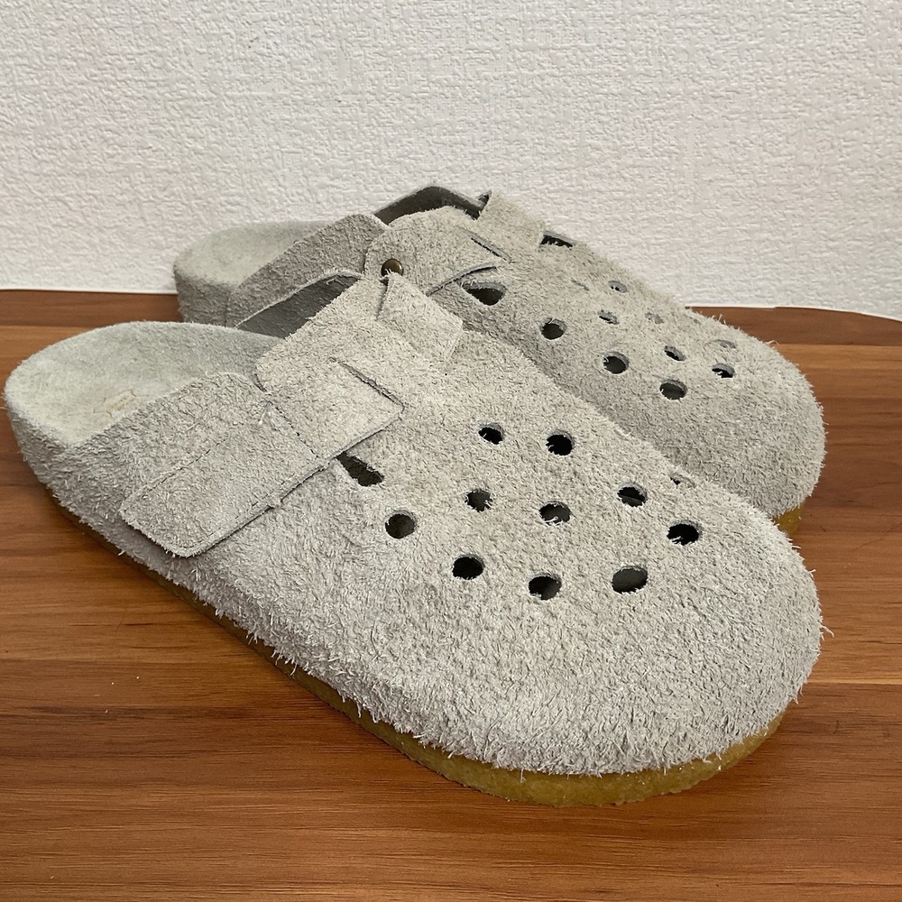 NEW BRANDBLACK Men's size 8 Carrera Suede‎ Clog Slide Slip On Shoes M853BB